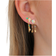 Stine A Petit Love Heart Stud Earring - Gold/Green