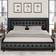 Hoomic King Size Platform with Adjustable Headboard