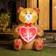 GlitzHome Bear with Heart Figurine 72"