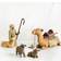 Willow Tree Shepherd and Stable Animals Dekorationsfigur 19cm 4stk