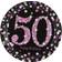 Amscan Disposable Plates 50th Birthday 23cm 8pcs