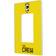 Strategic Printing Columbus Crew Solid Design Single Rocker Lightswitch Plate