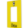 Strategic Printing Columbus Crew Solid Design Single Rocker Lightswitch Plate