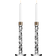 Orrefors Carat Large Candlestick 11.8" 2pcs