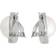 Edblad Parisian Stud Earrings - Silver/White