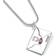 Harry Potter Hogwarts Letter Pendant Necklace - Silver