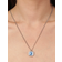 Dyrberg/Kern Kelly Necklace - Silver/Blue/Transparent