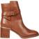 Tommy Hilfiger Leather Belt Block Heel Boots