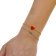Sophie By Sophie Heart Bracelet - Gold/Red