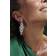 Jon Richard Statement Drop Earrings - Silver/Transparent