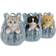 Dkd Home Decor Backpack Piggy Bank Kitten Shabby Chic Figurine 15.5cm 3pcs