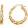 Hot Diamonds Entwine Earrings - Gold/Diamond