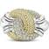 Lagos Caviar Luxe Diamond Large Knot Ring - Gold/Silver/Diamonds