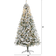 Nearly Natural 8ft. Pre-Lit Flocked Rock Springs Spruce Artificial Christmas Tree 96"