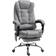 Vinsetto Heated Massage Office Chair with 6 Vibration Points Grey