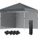 OutSunny Pop Up Gazebo - Dark Grey 3x3 m