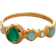 Monica Vinader Siren Tonal Half Eternity Ring - Gold/Multicolour