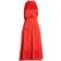 Sam Edelman High Neck Tiered Hem Sleeveless Midi Dress - Red