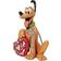 Disney Traditions Pluto Holding Heart by Jim Shore Statue Figurine 6.5cm