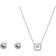 Swarovski Constella Round Jewellery Set - Silver/Transparent