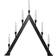Star Trading Wind Black Adventsljusstake 55.5cm