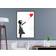 Artgeist Banksy Girl with Balloon Plakat 20x30cm