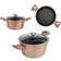 Berlinger Haus Metallic Line Rose Gold Edition Set mit Klappe 11 teile