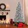 Puleo International 6.5ft. Pre-Lit Flocked ‎Bennington Fir Artificial Christmas Tree 198.1cm