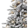 Puleo International 6.5ft. Pre-Lit Flocked ‎Bennington Fir Artificial Christmas Tree 198.1cm