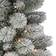 Puleo International 3.5ft. Potted Flocked Norwegian Pine Christmas Tree 42"