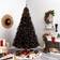 Nearly Natural 10ft. Black Artificial Christmas Tree 120"