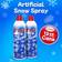 Prextex Winter Textured Aerosol Christmas Decoration 2pcs