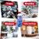 Prextex Winter Textured Aerosol Christmas Decoration 2pcs