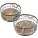 Stonebriar Collection Coastal Storage Basket 37cm 2pcs