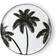 HKliving Bold & Basic Palms Dinner Plate 27cm