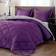 Downluxe Lightweight Solid Bedspread Black, Yellow, Orange, Red, Pink, Turquoise, Green, Grey, Brown, Blue, Purple (233.7x223.5cm)