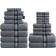 100% Cotton Bath Towel Silver, Beige, Grey, Blue, White (137.2x71.1cm)