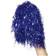 Vegaoo 2x Stuks cheerball/pompom blauw met stokgreep