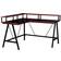 Homcom L-Shape Corner Gaming Desk Computer Table- Black & Red