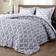 Downluxe Lightweight Reversible Bedspread Grey, Black (233.7x223.5cm)