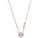 Michael Kors Heart Cut Pendant Necklace - Rose Gold/Pink/Transparent