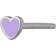 Stine A Petit Love Heart Sorbet Earring - Silver/Purple