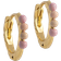 ENAMEL Copenhagen Paula Hoops 10mm - Gold/Pink/Beige