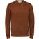 Selected Hartley Crew Neck Knit Sweater - Brown/Emperador