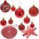 tectake Baubles Christmas Tree Ornament 14.5cm 84pcs