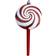 Nearly Natural Candy Cane Lollipop Red Christmas Tree Ornament 7" 4