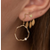 Stine A Petit Love Heart Earring - Gold/Olive