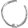 Stine A Wavy Ear Cuff - Silver/Transparent