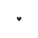 Stine A Petit Love Heart Earring - Silver/Black