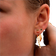 Stine A Petit Love Heart Earring - Gold/Black